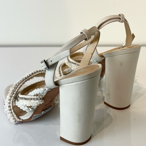 NEW SCHUTZ REVOLVE IVORY SANDALS - Picture 7 of 13